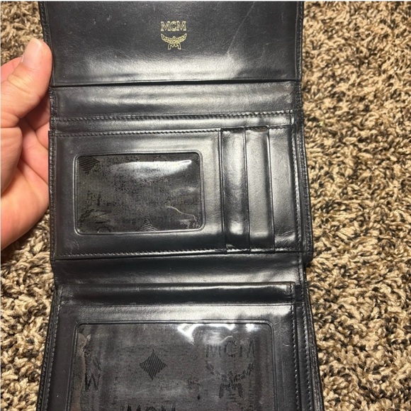 MCM Black Shoulder Bag & Matching Wallet Gold Hardware purse handbag luxury - Picture 16 of 16